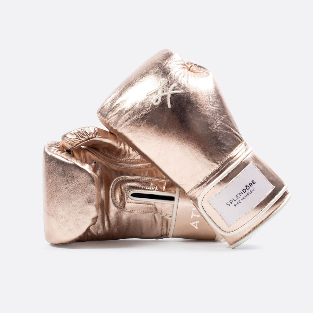 boxing gloves gold 